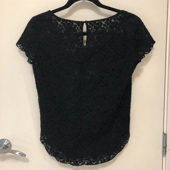 Aritzia Talula Betsey Lace Blouse Black XS - Picture 2 of 5